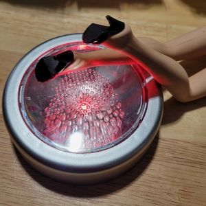 Vintage Barbie Doll Open Toe Mules 1960s Black High Heeled Shoes Japan READ